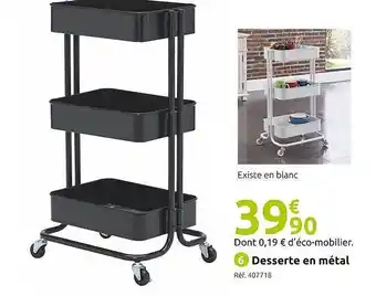 Mr Bricolage Desserte en metal offre