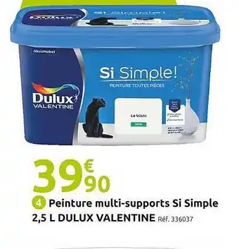 Mr Bricolage Peinture multi-supports si siple dulux valentine offre
