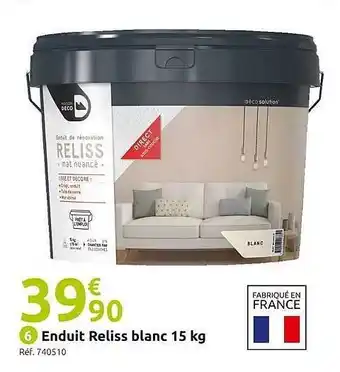 Enduit reliss blanc