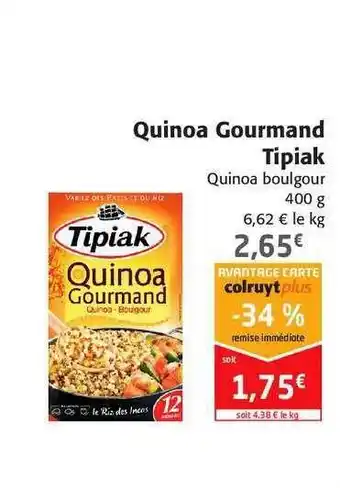 Colruyt Quinoa Gourmand Tipiak offre