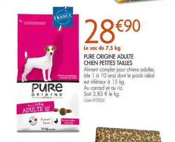 Gamm vert Pure Origine Adulte Chien Petites Tailles offre