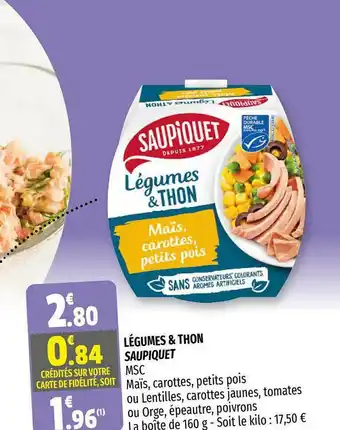 Coccinelle Supermarché Légumes & Thon Saupiquet offre
