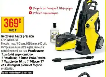 Bricorama Nettoyeur haute pression k7 power home kärcher offre