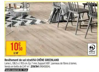Revêtement de sol stratifié chêne greenland