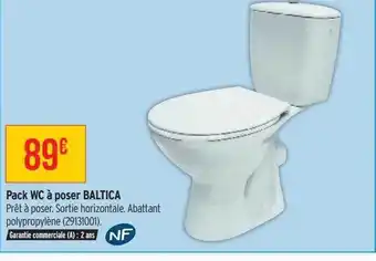 Bricorama Pack wc à poser baltica offre