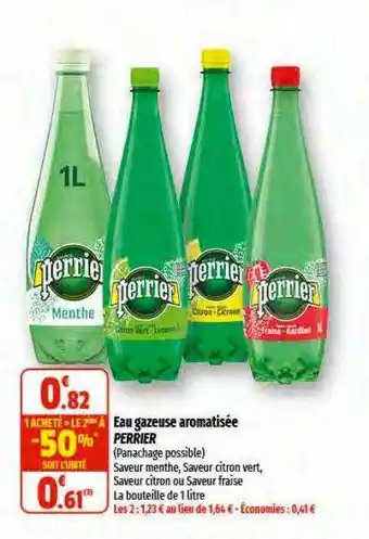 Coccinelle Supermarché Eau gazeuse aromatisée perrier offre