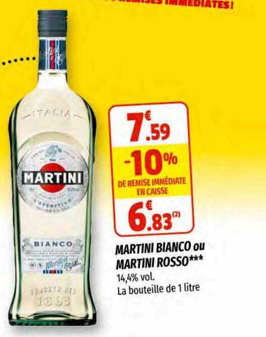 Promo Martini bianco au martini rosso*** chez Coccinelle Supermarché