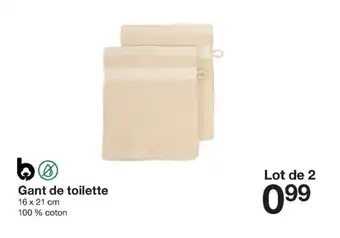 Zeeman Gant de toilette offre