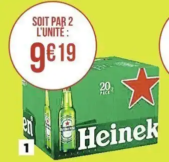 Casino Supermarchés HEINEKEN bière blonde offre