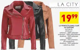 Stokomani La city le perfecto simili cuir ou suédine offre
