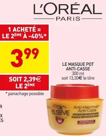 Stokomani L'oréal le masque pot anti-casse offre