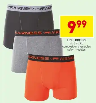 Stokomani Airness les 3 boxers offre
