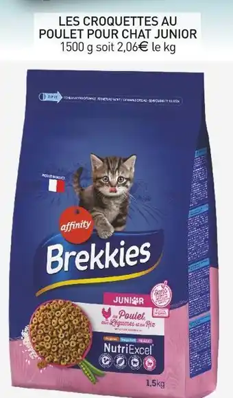 Stokomani Brekkies les croquettes au poulet pour chat junior offre