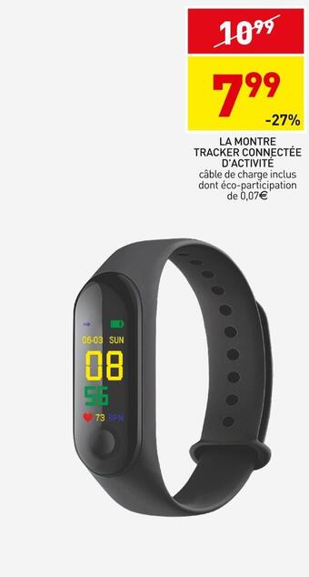 La montre tracker connectée d'activité