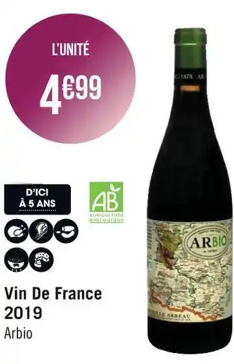 Géant Casino Arbio vin de france 2019 offre
