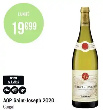 Géant Casino Guigal aop saint-joseph 2020 offre