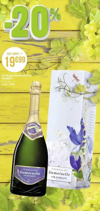 Géant Casino Vranken champagne demoiselle brut offre