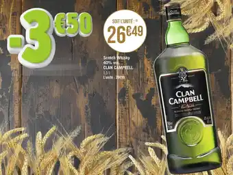 Clan campbell scotch whisky 40% vol.