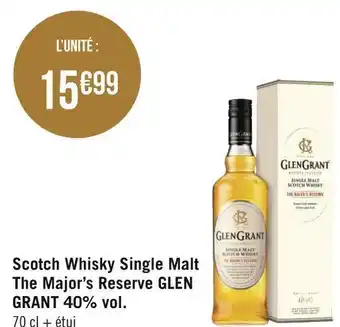 Glen grant scotch whisky single malt the major’s reserve 40% vol.