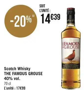 The famous grouse scotch whisky  40% vol.