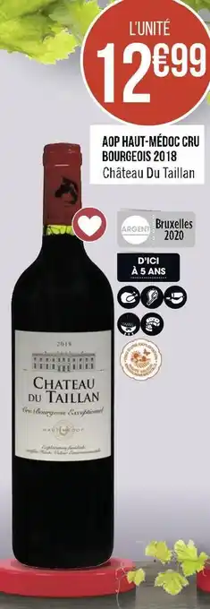 Géant Casino Château du taillan aop haut-médoccru bourgeois2018 offre