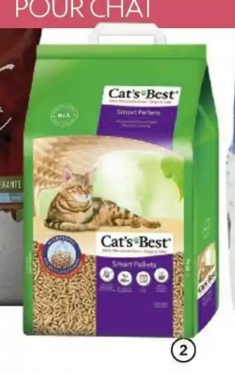 Truffaut Cat’s best litière végétale agglomérante smart pellets offre