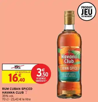 Intermarché HAVANA CLUB rum cuban spiced offre