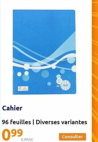 Action Cahier offre