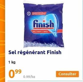 Action Sel régénérant finish offre