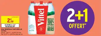 Intermarché VITTEL eau minérale naturelle offre