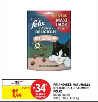FELIX friandises naturally delicious au saumon
