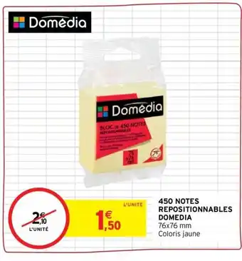 Intermarché DOMEDIA 450 notes repositionnables offre