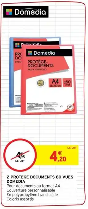 Intermarché DOMEDIA 2 protege documents 80 vues offre