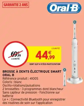 Intermarché ORAL B brosse à dents électrique smart offre