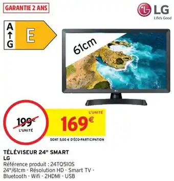 Intermarché LG téléviseur 24" smart offre