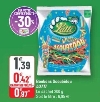 G20 LUTTI bonbons scoubidou offre