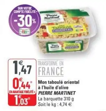 PIERRE MARTINET mon taboulé oriental à l'huile d'olive