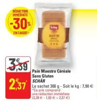 SCHÄR pain maestro céréale sans gluten