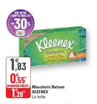 G20 KLEENEX mouchoirs balsam offre