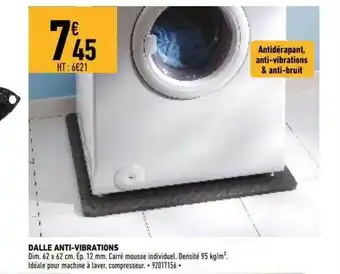 Brico Cash Dalle anti-vibrations offre