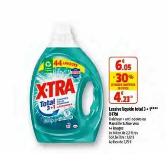 Coccinelle Express Lessive liquide total 3+1 x-tra offre