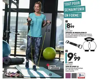 ALDI Appareil De Musculation Active Touch, Tapis De Sport offre