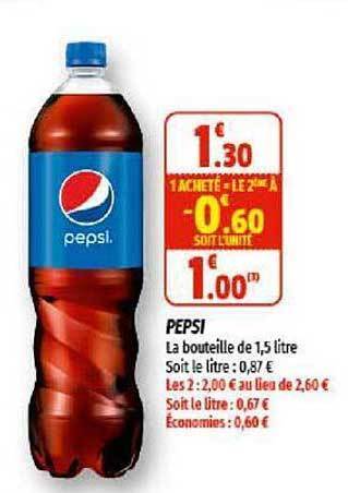Coccinelle Supermarché Pepsi offre