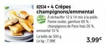 Thiriet 4 Crêpes champignons/emmental offre