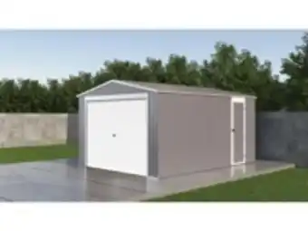 E.Leclerc Brico Garage métal "nevada" avec porte roulante - 15,61m² offre