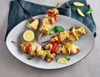 Place du Marché 4 brochettes de poulet marinade citron thym surgelées offre