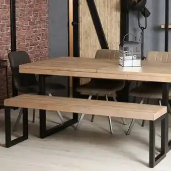 Banc de table en bois recyclé 155 cm auckland