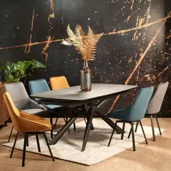 Pier Import Table en céramique extensible grise 180-280 cm lombardie offre