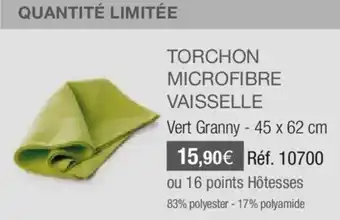 Torchon microfibre vaisselle