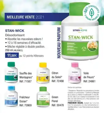 Stanhome STANHOME stan-wick offre